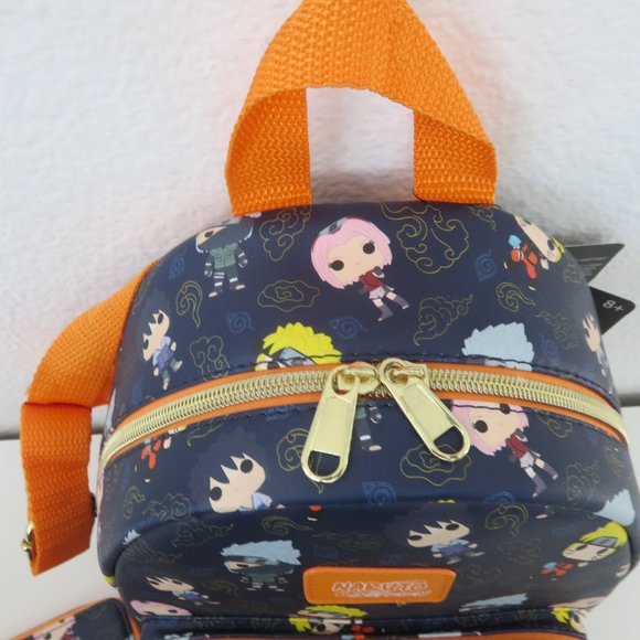 Funko Pop! Naruto Group Character Mini Backpack n Wallet -NWT